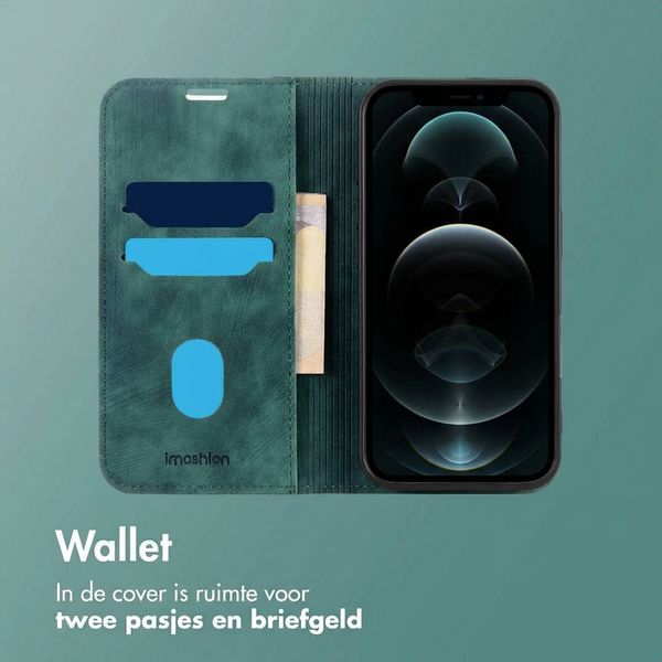 imoshion Slim Bookcase Apple iPhone 12 (Pro) - Groen