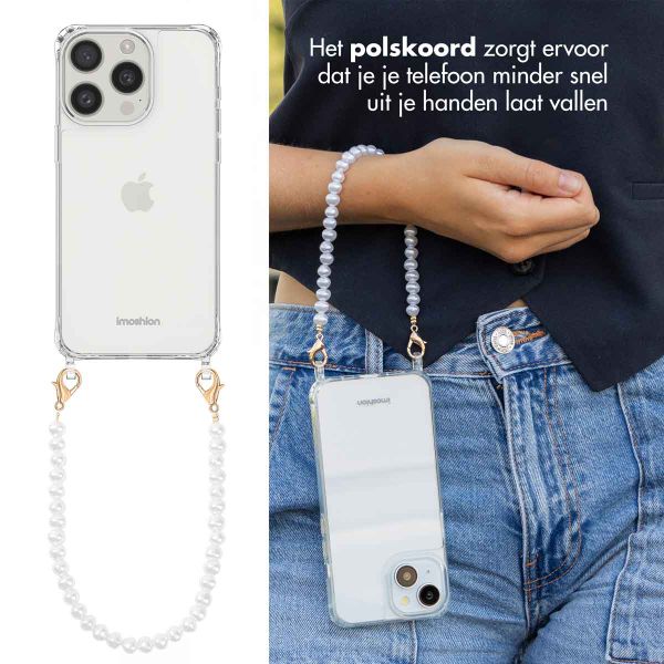 imoshion Backcover met Telefoonkoorden Apple iPhone 15 Pro Max - Parels