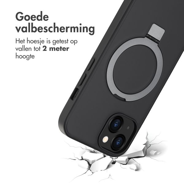 Accezz Ring Stand Backcover met MagSafe Apple iPhone 13 - Zwart