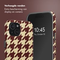 Selencia Vivid Backcover met MagSafe Apple iPhone 15 - Pied-de-Poule