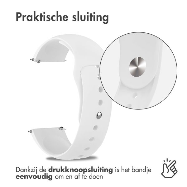 imoshion Siliconen Sport bandje  - Universeel 18 mm aansluiting - Wit