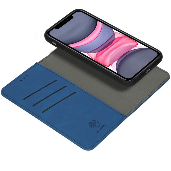 imoshion Uitneembare 2-in-1 Luxe Bookcase Apple iPhone 11 - Donkerblauw