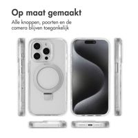 Accezz Ring Stand Backcover met MagSafe Apple iPhone 15 Pro - Transparant