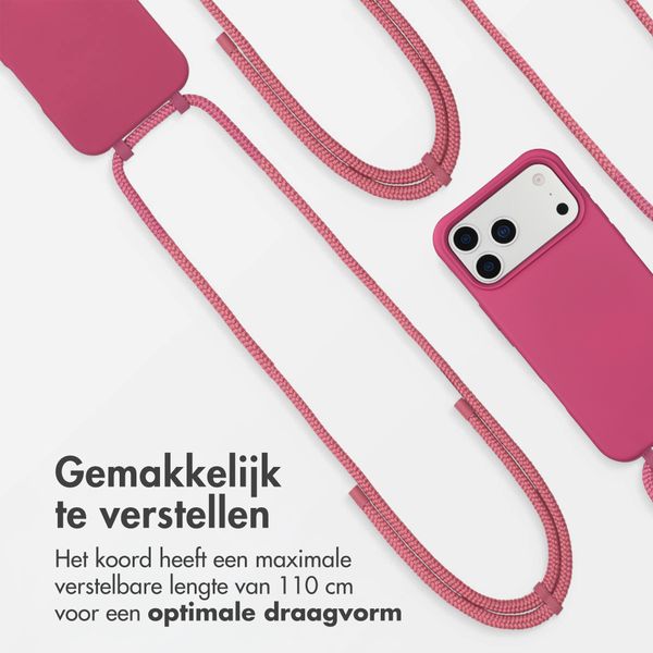 imoshion Color Backcover met afneembaar koord met MagSafe Apple iPhone 17 Pro - Raspberry
