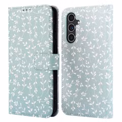 imoshion Design Bookcase Samsung Galaxy A54 (5G) - Smoke Green Flowers