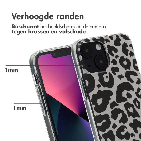 imoshion Design hoesje Apple iPhone 13 Mini - Leopard Transparent