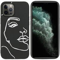 imoshion Design hoesje iPhone 12 Pro Max - Abstract Gezicht - Wit