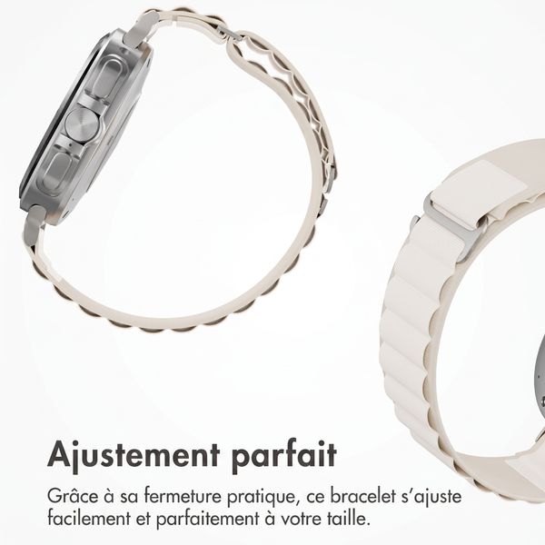 Accezz Nylon Alpine bandje Samsung Galaxy Watch Ultra 2 (2026) / Ultra (2024/2025) - Sterrenlicht