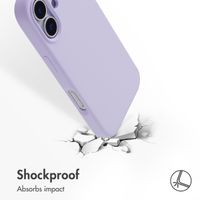 Accezz Liquid Silicone Back Cover with MagSafe Apple iPhone 17 - Purple