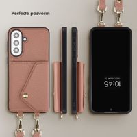 Selencia Sera Telefoonhoes met Koord en Envelop Pashouder Samsung Galaxy A57 (5G) - Old Pink
