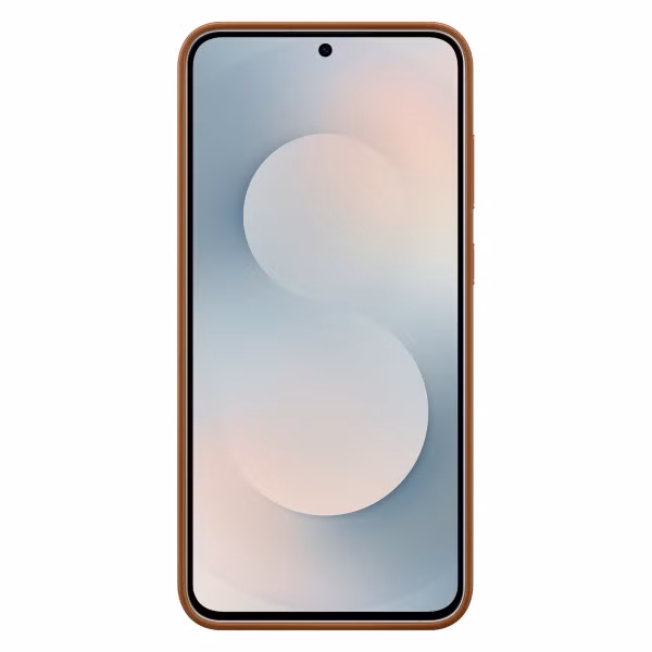 Samsung Originele KindSuit Vegan Leather Case Samsung Galaxy S25 FE - Tan