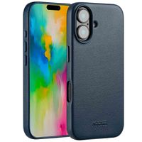 Accezz Leather Back Cover with MagSafe Apple iPhone 16 - Nightfall Blue