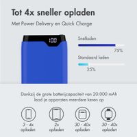 imoshion Powerbank 20.000 mAh - Quick Charge en Power Delivery - Cobalt Blue