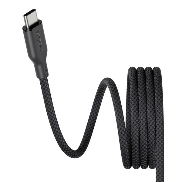 Empower by PanzerGlass Magnetic Snake USB-C naar USB-C Oplaadkabel - 240W - 1,5 meter - Space Black
