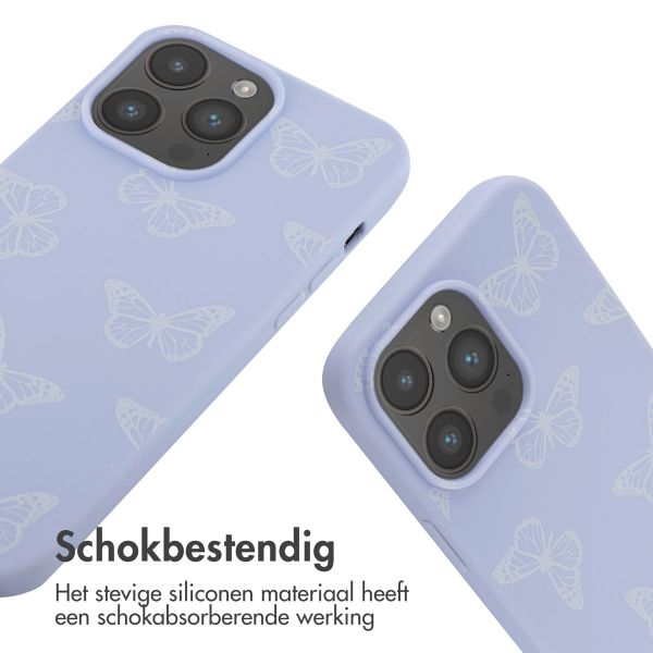imoshion Siliconen design hoesje met koord Apple iPhone 14 Pro Max - Butterfly