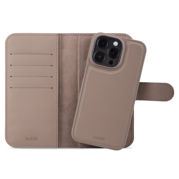 Holdit Wallet Case Magnet Plus iPhone 15 Pro - Mocha Brown