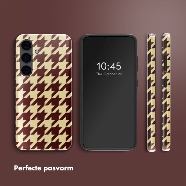 Selencia Vivid Backcover Samsung Galaxy S24 - Pied-de-Poule