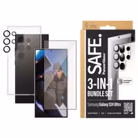SAFE by PanzerGlass Safe 3-in-1 pack - Hoesje + screenprotector + camera protector Samsung Galaxy S24 Ultra - Transparant