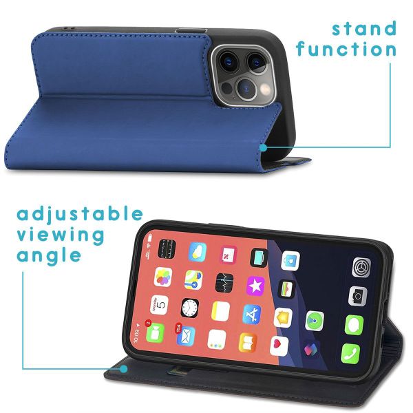 imoshion Slim Folio Bookcase iPhone 13 Pro Max - Donkerblauw