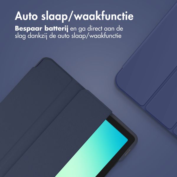 Accezz Smart Silicone Bookcase Samsung Galaxy Tab A11 Plus / A9 Plus - Donkerblauw