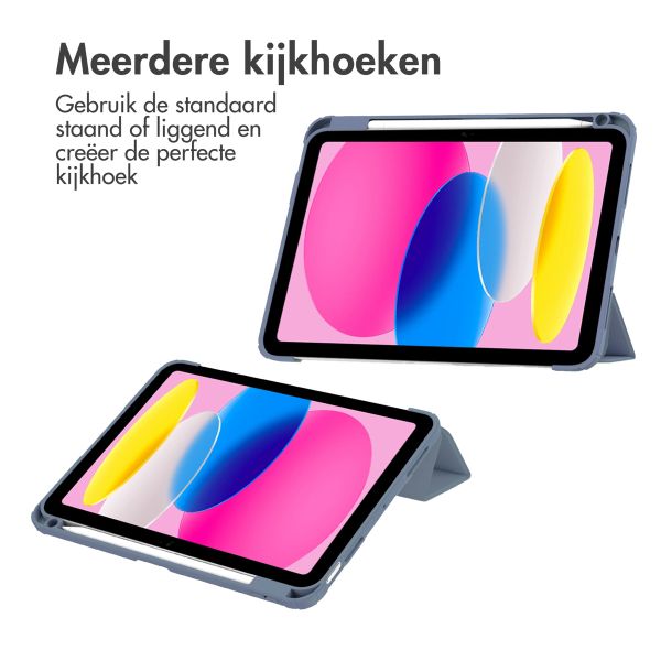imoshion Trifold Hardcase Bookcase Apple iPad 11 (2025) 11 inch A16 / iPad 10 (2022) 10.9 inch - Paars