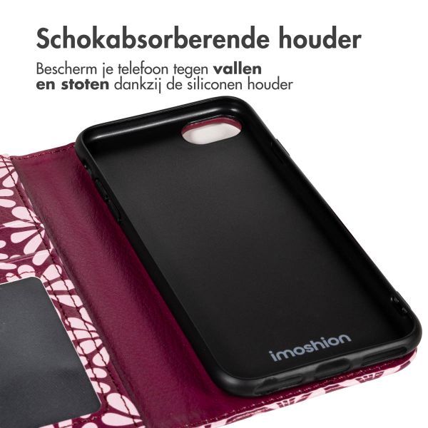 imoshion Design Bookcase Apple iPhone SE (2022 / 2020) / 8 / 7 / 6(s) - Bloom Love Blush