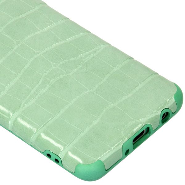 My Jewellery Croco Softcase Backcover Samsung Galaxy S10 - Groen