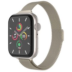 imoshion Slim Milanees bandje Apple Watch Series 1 t/m 9 / SE (38/40/41 mm) | Series 10 (42 mm) - Champagne