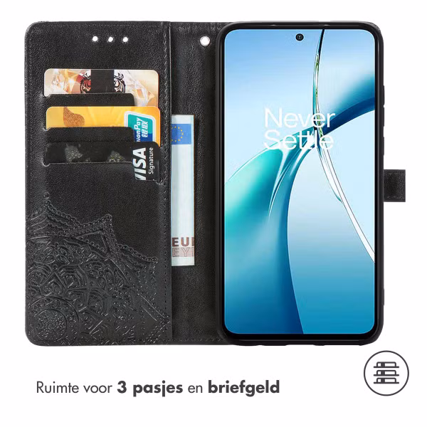 imoshion Mandala Bookcase Samsung Galaxy S25 Edge - Zwart