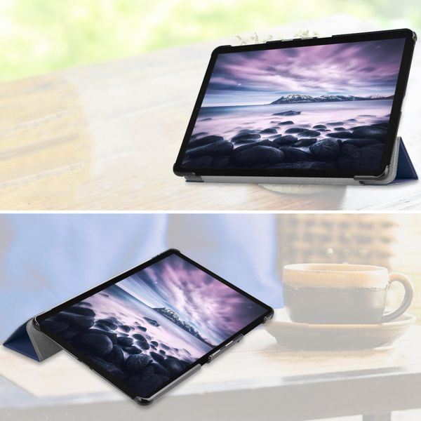 imoshion Trifold Bookcase Samsung Galaxy Tab A 10.5 (2018) - Donkerblauw