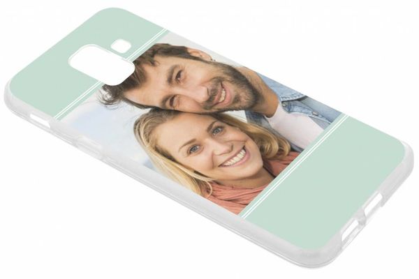 Ontwerp je eigen Samsung Galaxy A6 (2018) gel hoesje - Transparant