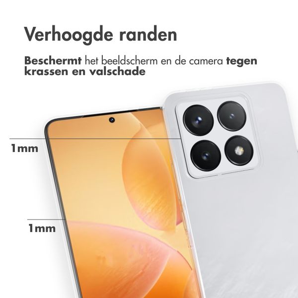 Accezz Clear Backcover Xiaomi 14T - Transparant