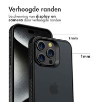 Accezz Rugged Frosted Backcover Apple iPhone 15 Pro Max - Zwart