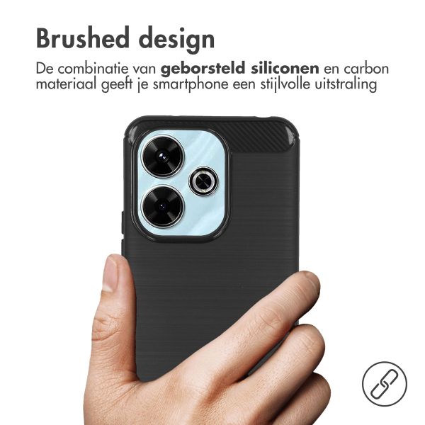 imoshion Brushed Backcover Xiaomi Redmi 13 4G - Zwart