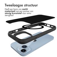 imoshion Rugged Hybrid Carbon Case met MagSafe iPhone 15 Plus - Zwart