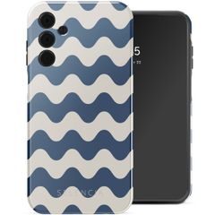 Selencia Vivid Tough Backcover Samsung Galaxy A15 - Wave Vibes Classic Blue