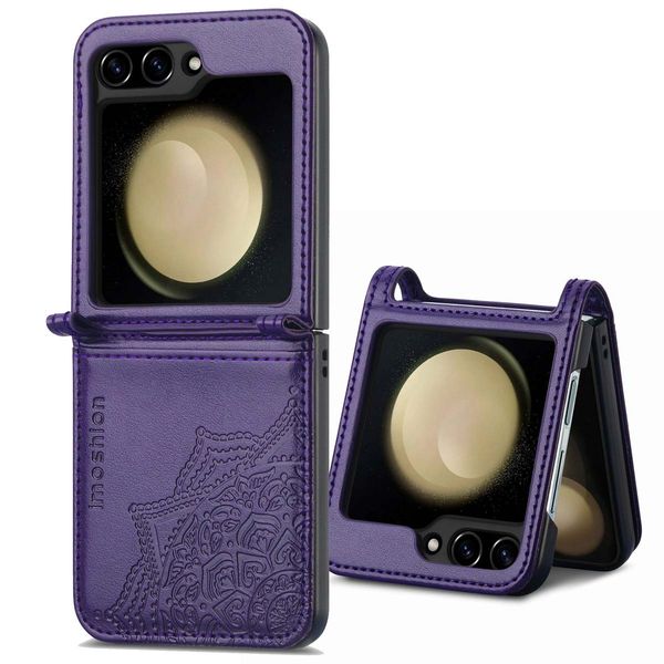 imoshion Mandala Bookcase Samsung Galaxy Z Flip 7 FE - Paars