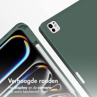 Accezz Smart Silicone Bookcase Apple iPad Pro 13 (2025) M5 / (2024) M4 - Donkergroen