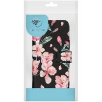 imoshion Design Softcase Bookcase Samsung Galaxy A72 - Blossom Watercolor Black