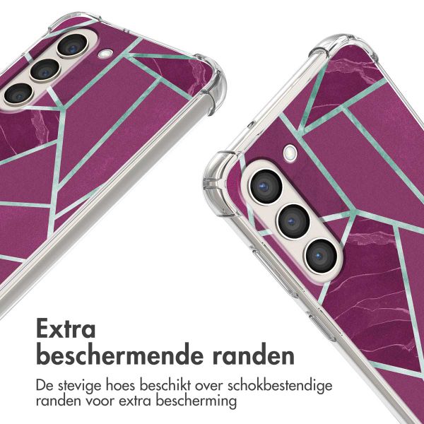 imoshion Design hoesje met koord Samsung Galaxy S23 Plus - Bordeaux Graphic