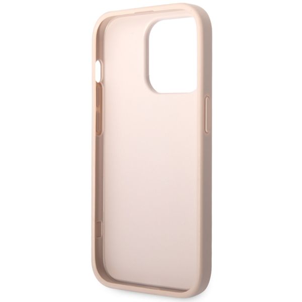 Guess 4G Metal Logo Backcover Apple iPhone 14 Pro - Roze
