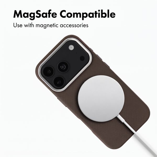 Accezz Mesh Back Cover with MagSafe Apple iPhone 17 Pro Max - Brown