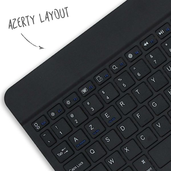 Accezz AZERTY Bluetooth Keyboard Bookcase iPad 10 (2022) 10.9 inch - Zwart