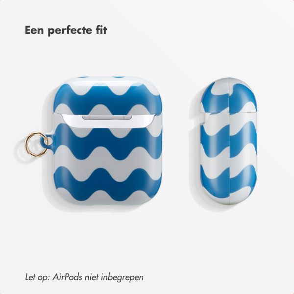 Selencia Vivid Case Apple AirPods 1 / 2 - Wave Vibes Classic Blue