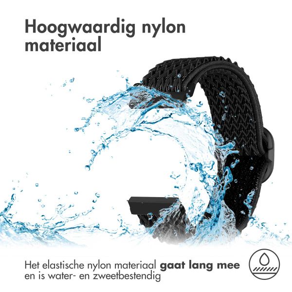 imoshion Elastisch nylon bandje Samsung Galaxy Watch 7 40/44 mm - Zwart