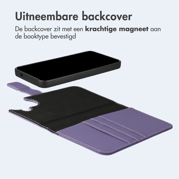 imoshion Uitneembare 2-in-1 Luxe Bookcase Samsung Galaxy S25 - Paars