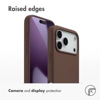 Accezz Liquid Silicone Back Cover with MagSafe Apple iPhone 17 Pro Max - New Tea Brown