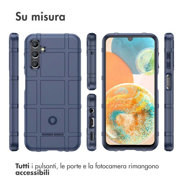 imoshion Rugged Shield Backcover Samsung Galaxy A14 (5G/4G) - Donkerblauw