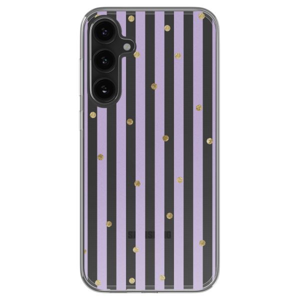 imoshion  Design hoesje Samsung Galaxy S23 FE - Sparkle Lines Lavender