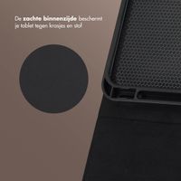 Selencia Riva Bookcase Apple iPad 11 (2025) 11 inch A16 / iPad 10 (2022) 10.9 inch - Beige